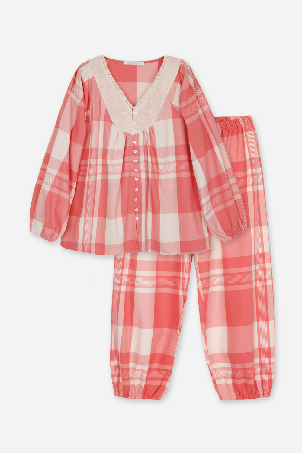 핑크파우더체크 세트잠옷, 홈웨어, 아동내복, 아동속옷,성인잠옷,고후나비